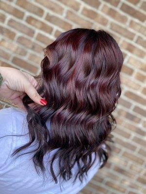 Berry rich balayage