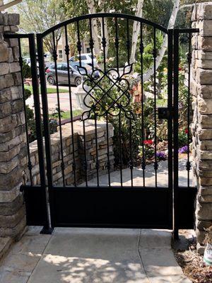 Wrought iron gate