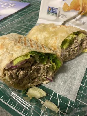 Chicken salad wrap