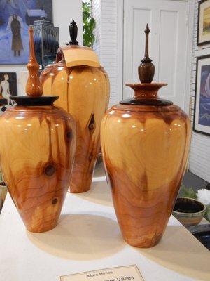 Turned wood pieces by Marc Himes (Marquette Michigan)