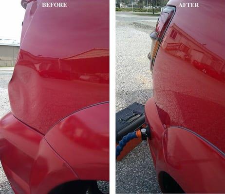 My SUV before and after picture. Amazing work