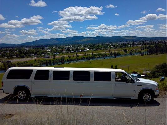 Our new 16 passenger white ford expedition