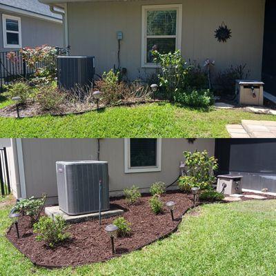 Small flower bed cleanup