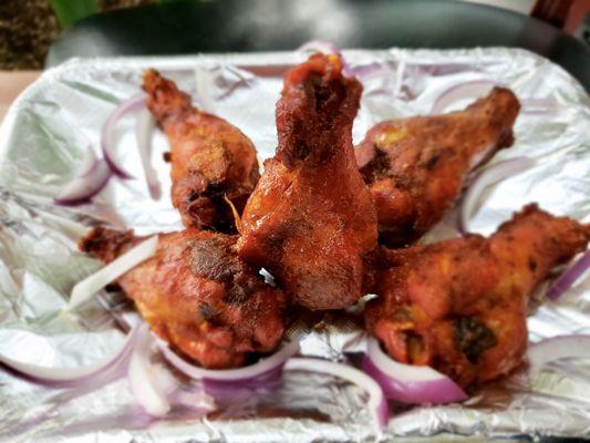 Gamo's Indian spice marinated chicken wings