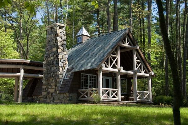 Stone provided for chimney