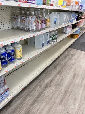 Always empty shelves