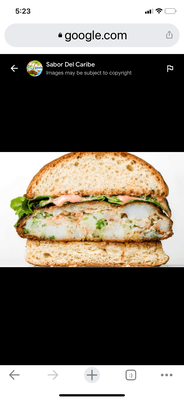 Shrimp burger