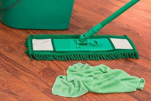 Mopping hardwood floors is a specialty of ours!