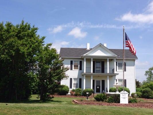 This historic building is right in front of the campground. It is a private residence