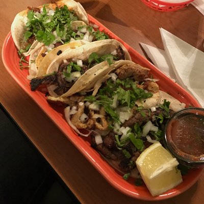 Fresh guacamole and street tacos were delicious!