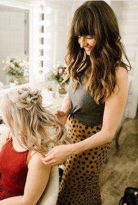 Top Knot Wedding Hair