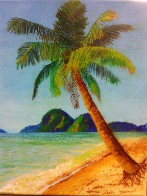 Age 10 "Sea Palm" Acrylic