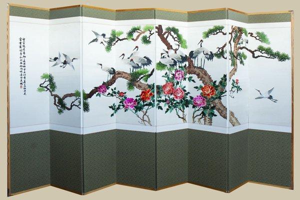 Upholsting services for traditional folding screens. Selling traditional screens. Inquire for costs for services and/or inventory for sale.