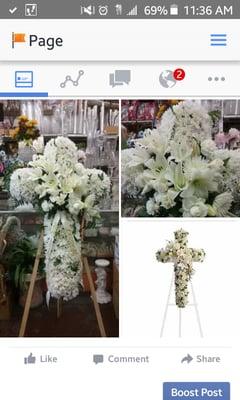 Beautiful floral arrangements for any occasion, this time was a funeral