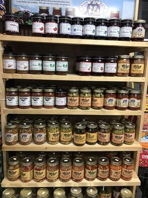 They've got all kinds of preserves and pickled items