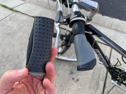 If you hands hurt or go numb when riding your bike, consider more ergonomically-friends hand grips.