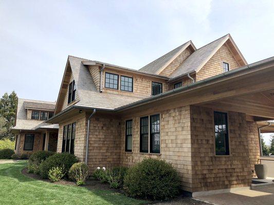 Half round gutters installed in East Hampton