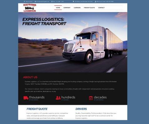 Website Design: Express Logistics LLC