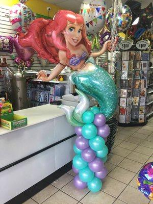 Ariel balloon column