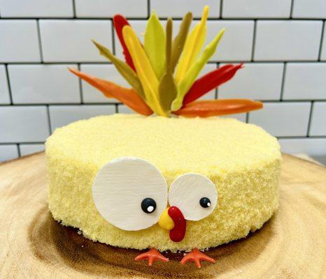 Thanksgiving Little Turkey Cake/Double Fromage Cheesecake