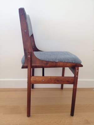 South American Rosewood dining chairs from Adesso.  Beautiful!