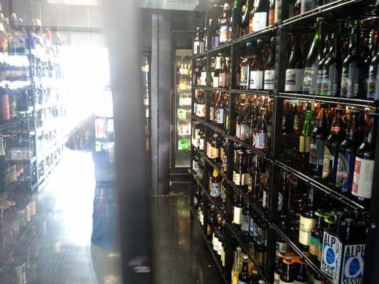 Walk in refigerated section. Import beers of various types. Great wine selection. Also have a cigar humidor.