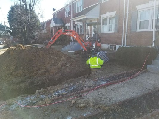 Water main demo, and install...