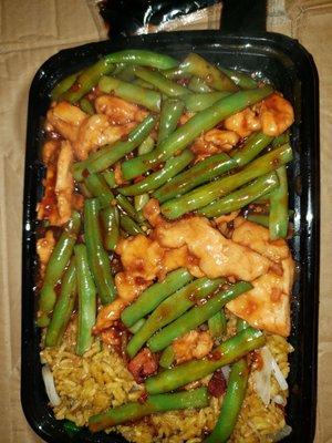 Chicken w stringbeans combo