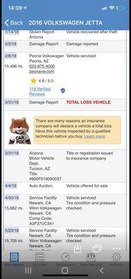 Scammed me and Sold me a total loss vehicle.