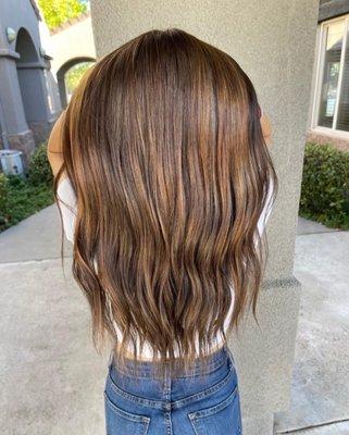 Chestnut Balayage done by celeste