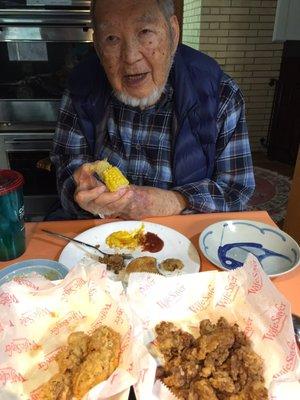 Takeout- Chicken, liver and gizzards!  Oh, my!  Mmm.  Some of the best in the CSRA today!