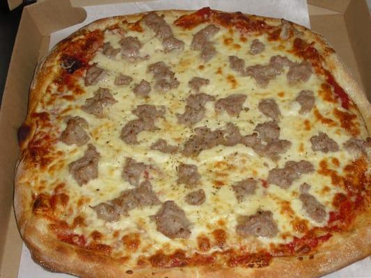 Sicilian Pizza with sausage