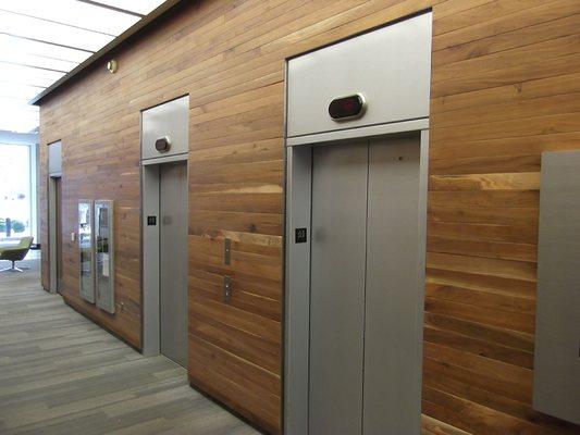 Electrostatic Painting of Elevator Doors and area in Melville NY