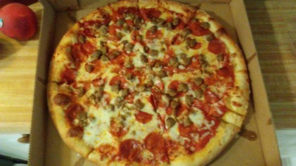 Large pepperoni and meatball $11.50 on Mon