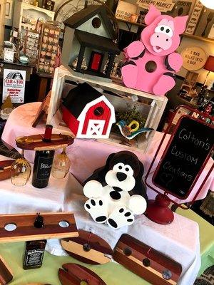 Colton's Custom Creations - Wine toppers, whiskey toppers and birdhouses