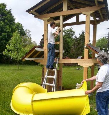 Backyard play set build by Jack Goetz