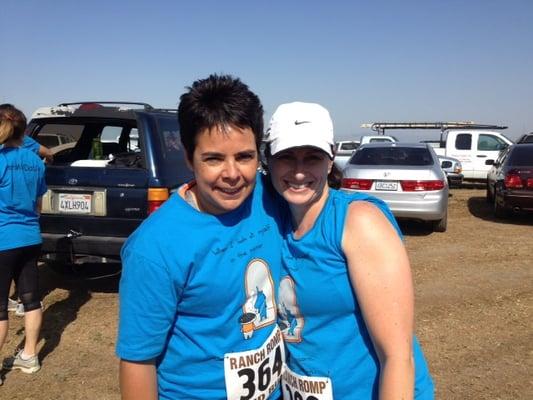 Donna and Shavon before the race.