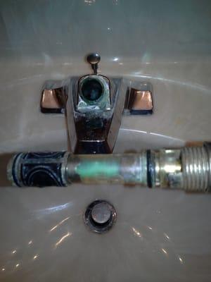 a bad moen 1225 cartridge.  I will install a new one to save the customer from having to purchase a new faucet.