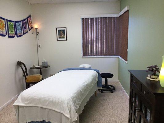 Our massage rooms are comfortable and cozy