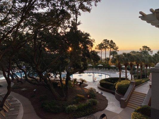 Lagoon area of the resort