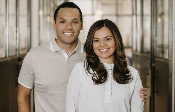 Here is a photo of me & my husband & our beautiful smiles! Thank you The Dental Cottage!!!