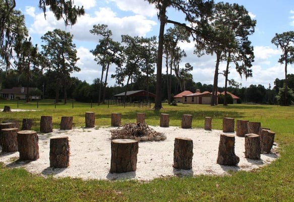 The church even has a big cement lined fire circle, a fun addition to camp outs on the property, retreats, and special events.