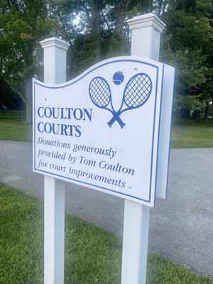 Tennis courts at Bradley Park in Bay Village, Ohio -- 29/08/2023