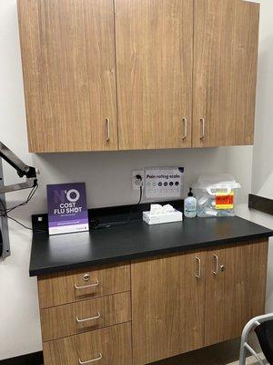 Exam room counter