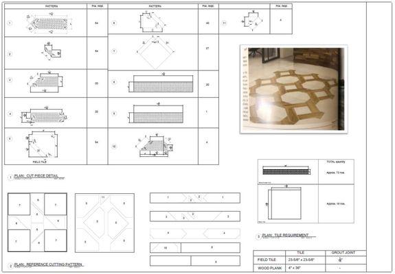 floor and tile shop drawings