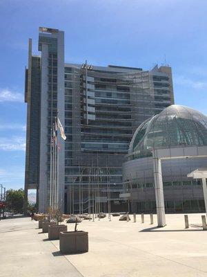 San Jose City Hall by architect Richard Meier. Opened 2005.