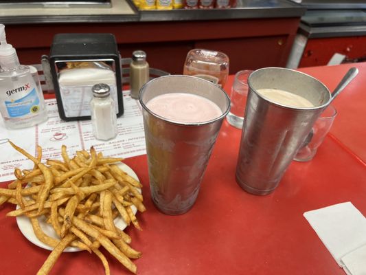 fries and malt/shake