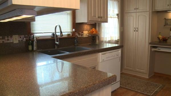 Call us today for your Kitchen or Bath Transformation! Granite, tile, and new cabinets!  We'll even throw in a kitchen sink!