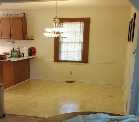 Kitchen/dining room before