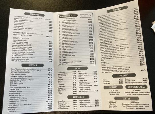 Page 2 2024 menu